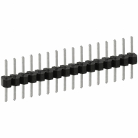PEC16SABN CONN HEADER .100 SINGL STR 16POS