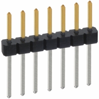 PBC07SACN CONN HEADER .100 SINGL STR 7POS