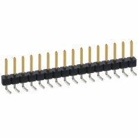 PBC16SBAN CONN HEADER .100 SINGL R/A 16POS