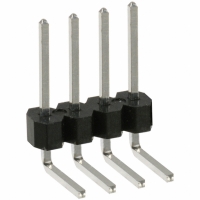 PTC04SGBN CONN HEADER .100 SINGL R/A 4POS
