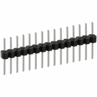 PEC15SACN CONN HEADER .100 SINGL STR 15POS