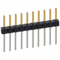 PBC10SADN CONN HEADER .100 SINGL STR 10POS