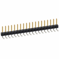 PBC19SBAN CONN HEADER .100 SINGL R/A 19POS