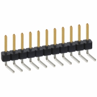 PBC11SBBN CONN HEADER .100 SINGL R/A 11POS