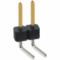 PBC02SBCN CONN HEADER .100 SINGL R/A 2POS