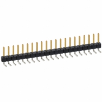 PBC21SBAN CONN HEADER .100 SINGL R/A 21POS