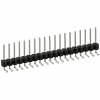 PEC19SGAN CONN HEADER .100 SINGL R/A 19POS