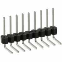 PTC09SGBN CONN HEADER .100 SINGL R/A 9POS