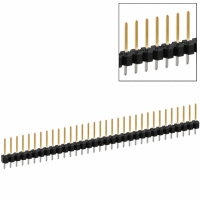 PBC33SFAN CONN HEADER .100 SINGL STR 33POS