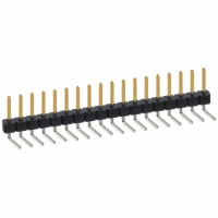 PBC18SBBN CONN HEADER .100 SINGL R/A 18POS