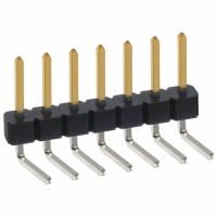 PBC07SBCN CONN HEADER .100 SINGL R/A 7POS