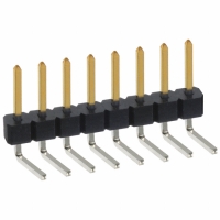 PBC08SBCN CONN HEADER .100 SINGL R/A 8POS