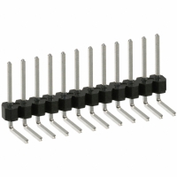 PTC12SGBN CONN HEADER .100 SINGL R/A 12POS