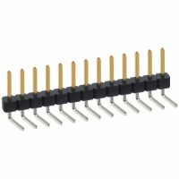 PBC13SBCN CONN HEADER .100 SINGL R/A 13POS