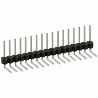 PTC17SGBN CONN HEADER .100 SINGL R/A 17POS