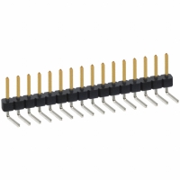 PBC16SBCN CONN HEADER .100 SINGL R/A 16POS