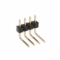 929550-01-04-I CONN HEADER .100 SNGL R/A 4POS