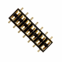 153214-2020-RB CONN 2MM SKT 14POS THRU-BRD SMD