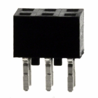 150206-6002-RB CONN 6POS 2MM SOCKET VERT PC MT