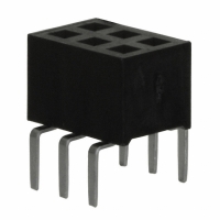 953406-6602-AR CONN SOCKET 6POS 2MM VERT T/H