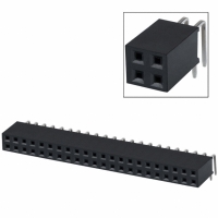 PPTC222LJBN-RC CONN FEMALE 44POS DL .1