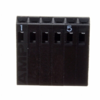 1-87499-1 CONN HOUSING 6POS .100 SINGLE