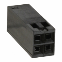 5-87456-0 CONN HOUSING 4POS .100 DUAL ROW