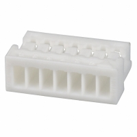 SHR-07V-S CONN HOUSING SH 7POS 1MM WHITE