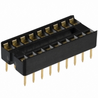 A18-LCG-T-R IC SOCKET STRAIGHT 18POS GOLD