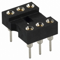 AR06-HZL/07-TT-R IC SOCKET .300 6 DIP GOLD