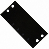 MS-5-141 BARRIER BLK MARKER STRIP 5POS