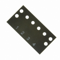 MS-4-140-Y BARRIER BLOCK MARKER STRIP 4POS