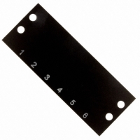 MS-6-141 BARRIER BLK MARKER STRIP 6POS