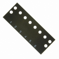 MS-6-140-Y BARRIER BLOCK MARKER STRIP 6POS