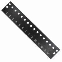 MS-14-140-Y BARRIER BLOCK MARKER STRIP 14POS