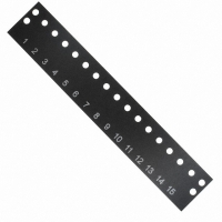 MS-15-140-Y BARRIER BLOCK MARKER STRIP 15POS