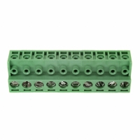 1-282830-0 TERM BLOCK PLUG 10POS 5MM GREEN