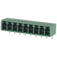 1803345 CONN HEADER RT ANG 9POS 3.81MM