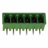 284513-6 TERM BLOCK HEADR 6POS R/A 3.81MM