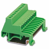 1765768 DIN RAIL PLUG-IN UNIT 5.0MM GRN