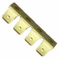 41370 CONN TAB FASTON .250 BRASS