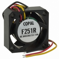 F251RF-12LLB FAN 12VDC 25X10MM .36W 1.41CFM