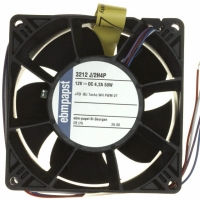 3212J/2H4P FAN TUBEAXIAL 92X38MM 12VDC