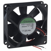 KD2408PTB1.13.(2).GN FAN 24 VDC 80X25MM 1.6W 41CFM