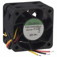 PMD1204PQBX-A.(2).F.GN FAN 12VDC 40X28MM 23.5CFM TAC