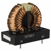 CMT908-V1 INDUCTOR 2MH COMMON MODE VERT