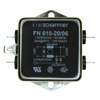 FN610-20-06 FILTER 1-PHASE GENERAL EMI 20A