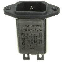 FN9222B-6-06 FILTER MED PERFORM IEC INLET 6A