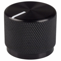 OEJL-75-4-6 KNOB BLK/MATTE.75