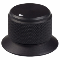 OESA-75-4-7 KNOB BLK/MATTE .75